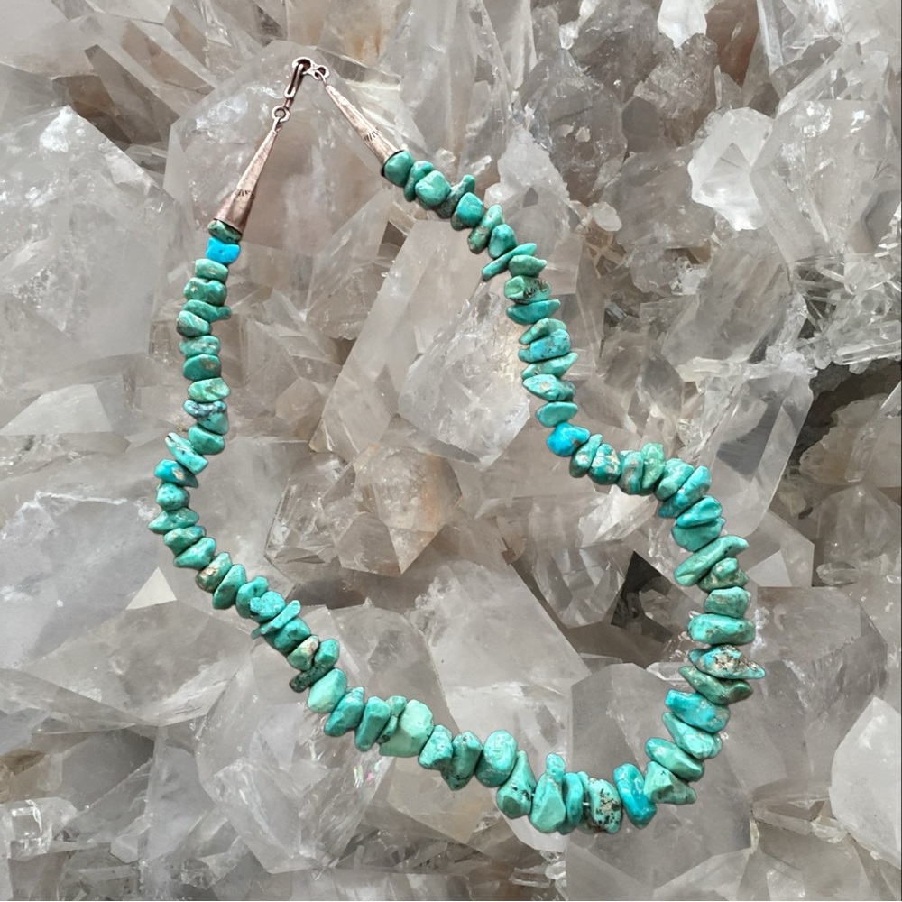 Vintage Turquoise Necklace (19") - Picture 2 of 3